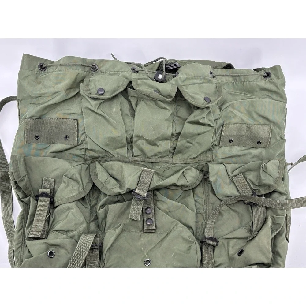 US Military Field Pack Combat Nylon Large LC-1 Rucksack Olive Green BDU No Frame